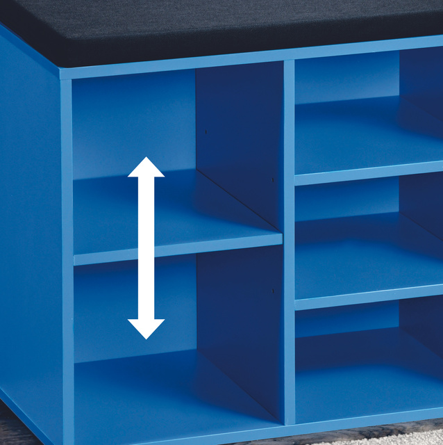 Dulap pentru 5 perechi de pantofi, cu sezut, 51,5 x 48 cm