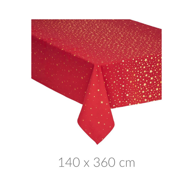 Fata de masa decorativa cu stele, 140 x 360 cm