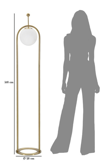 Lampa de podea GLAMY ARC, 168 cm