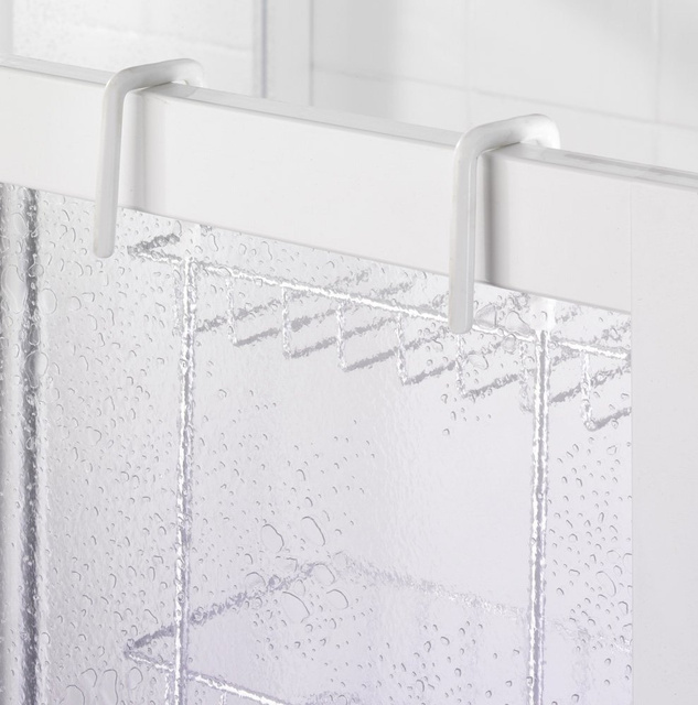 Raft pentru duș cu 3 niveluri - raft pentru duș cu 3 coșuri REVIGO, WENKO, argintiu