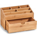 Organizator Zeller, 7 compartimente, Bambus, Maro