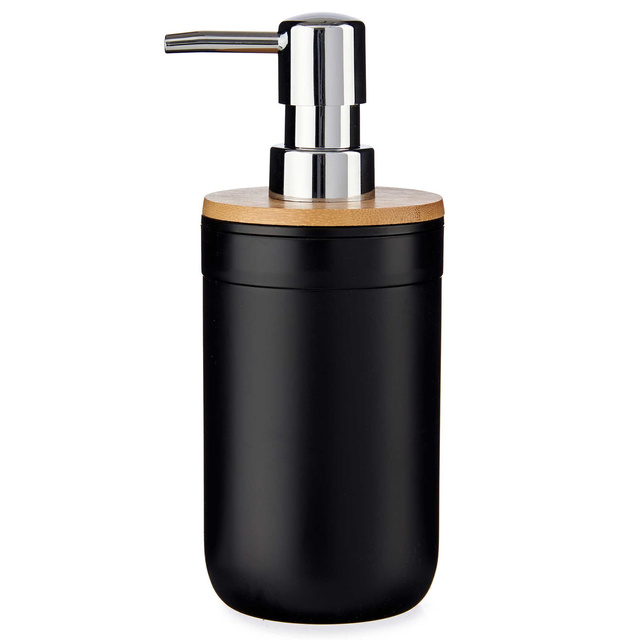 Dispenser de săpun cu capac din bambus CLEAN, 350 ml