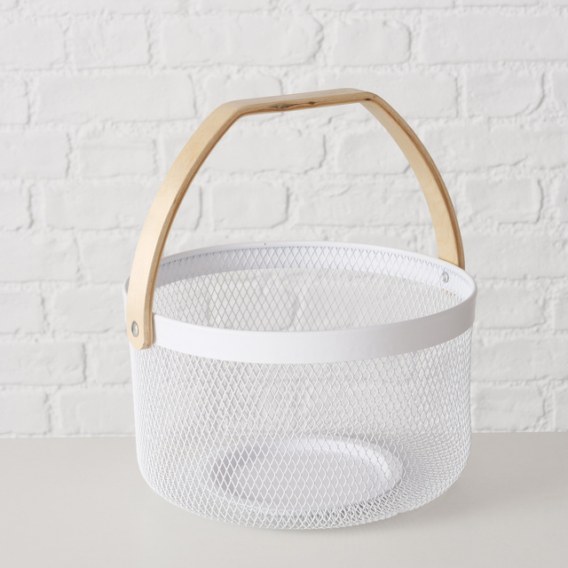 Coș decorativ metalic KOLEO, Ø 17 cm