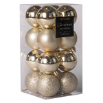 Set globulete de Craciun, 16 bucati, Ø 5 cm