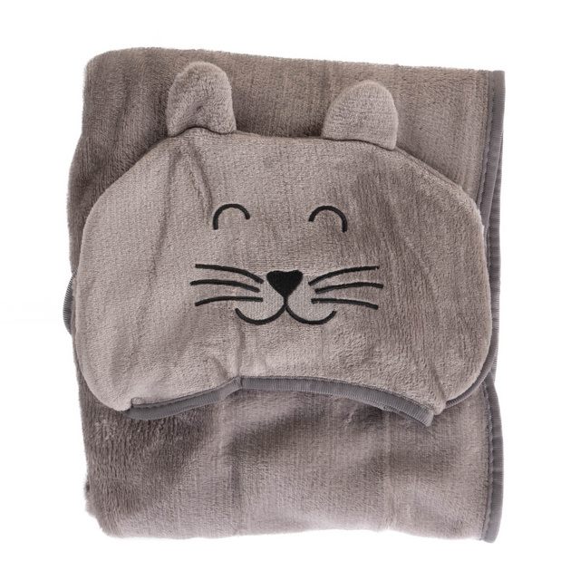 Pătură pentru copii cu glugă TIBI, 100 x 70 cm