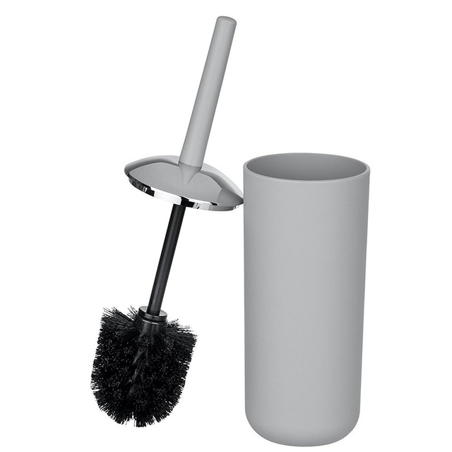 Recipient pentru perie BRASIL + perie WC, WENKO, gri