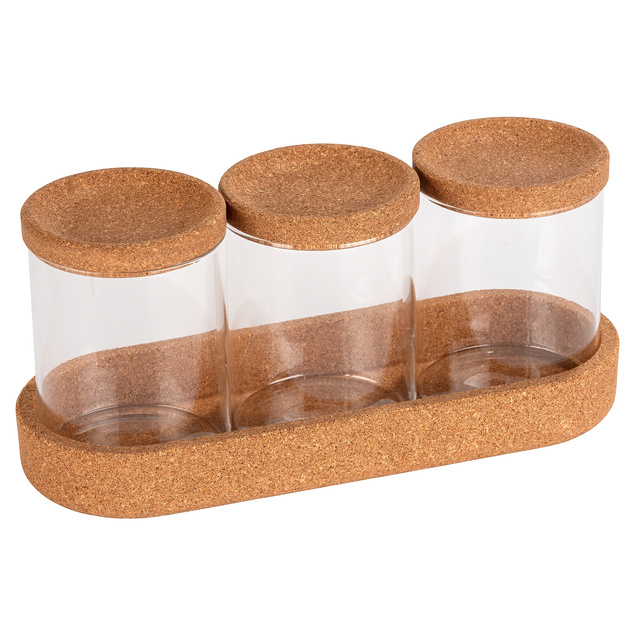 Recipiente pentru dischete și bețișoare cosmetice APIRO, 3 buc, WENKO