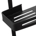 Raft pentru dus, doua nivele, negru, 32,5 x 16 x 60 cm