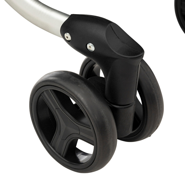 Carucior de cumparaturi pe roti stabile, gri, 46 l