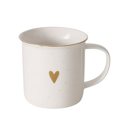 Cana din portelan, pictata manual, DILARA, 370 ml