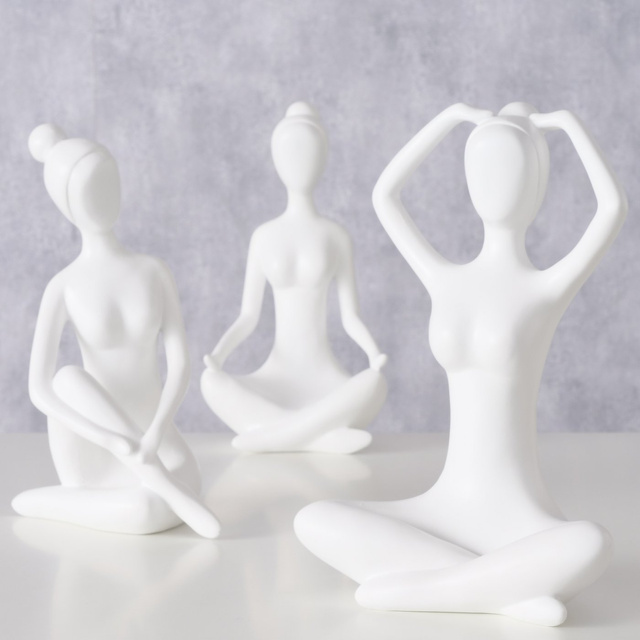 Figurina Yoga, 29 cm, alb