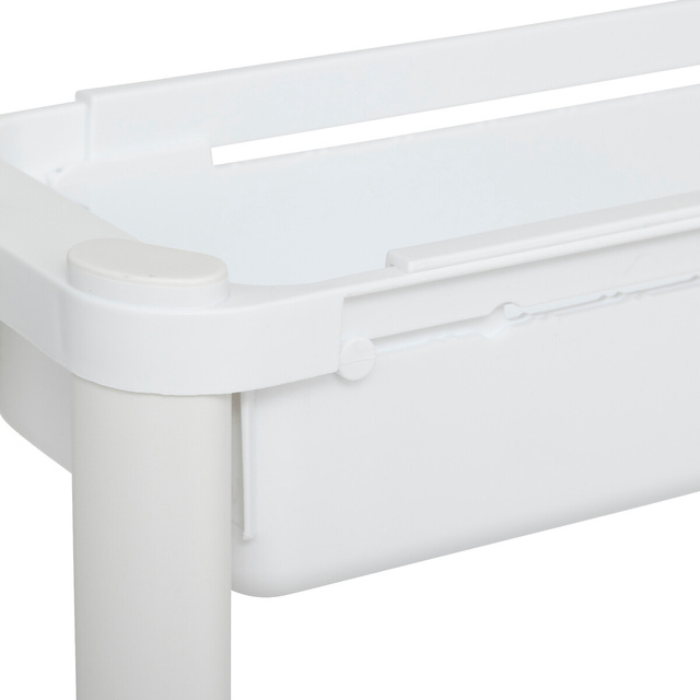 Raft extensibil cu 4 coșuri PP Neo alb
