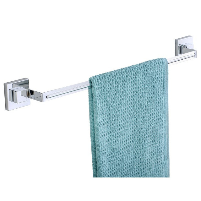 Bara pentru prosop, Wenko Quadro, Vacuum-Loc, Otel inoxidabil, Argintiu