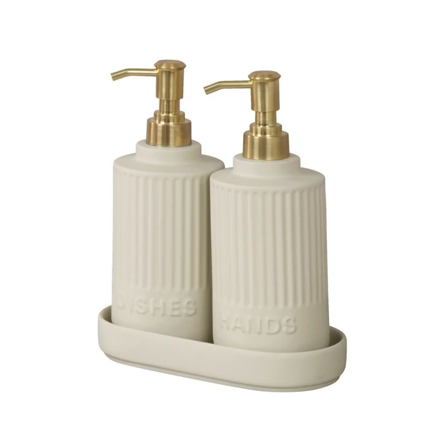Set de dozatoare cu tavă HEIDI, 2 x 550 ml