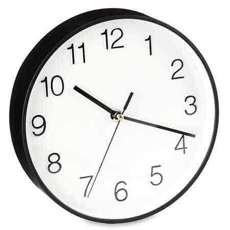 Ceas rotund de perete, mecanism silentios, Ø 20 cm