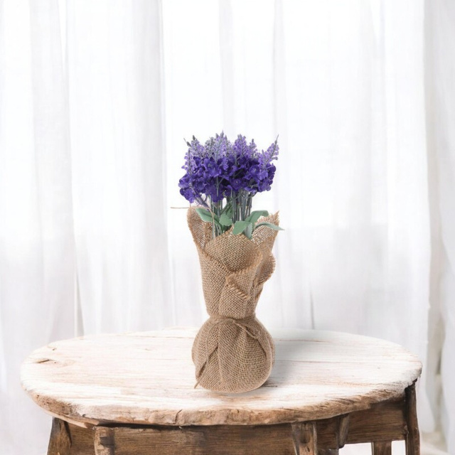 Plantă artificială într-o pungă de pânză, 26 cm