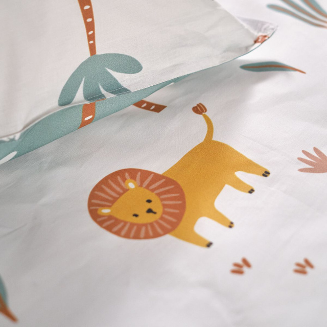 Lenjerie de pat pentru copii SAFARI, 100% bumbac, 140 x 200 cm