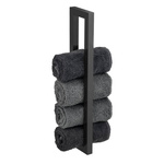 Suport prosoape, otel, negru mat, REITANI, WENKO