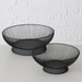 Fructiera metalica, Balu, 2 buc, negru