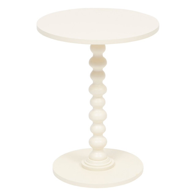 Măsuță de cafea ALIX cu picior decorativ, Ø 38 cm