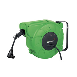 Cablu prelungitor in rola RIBIMEX  cu sistem automat si montare pe perete, 15 m