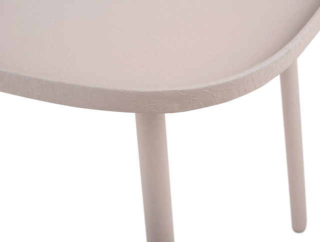 Masă de cafea metalică BOAZ, înălțime 43 cm