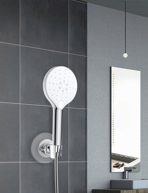 Suport de duș din plastic, cuier OSMIO cu reglare a unghiului - WENKO