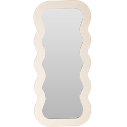 Oglinda decorativa in cadru ondulat, 37 x 80 cm