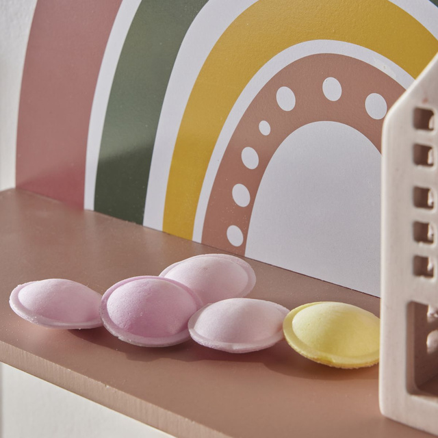 Raft curcubeu pentru camera copiilor HEAD IN THE CLOUDS, 41,5 x 10 x 31,5 cm