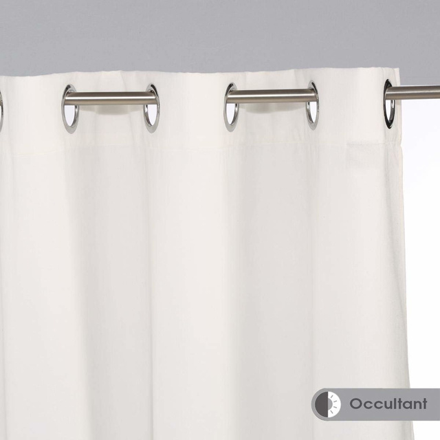 Perdea decorativă din poliester pentru fereastră cu ochiuri 140 x 260 cm