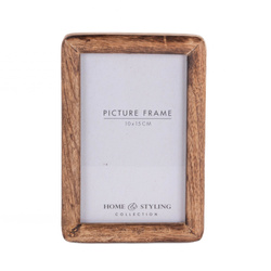 Ramă foto din lemn, verticală, din lemn de mango, 23 x 2 x 28 cm