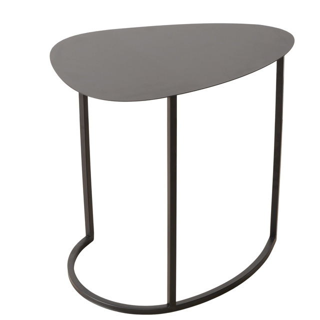 Set de două măsuțe de cafea JERRY, în formă de lacrimă, din metal.