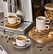 Set espresso FLOWERS, 4 cești cu farfurioare, 70 ml