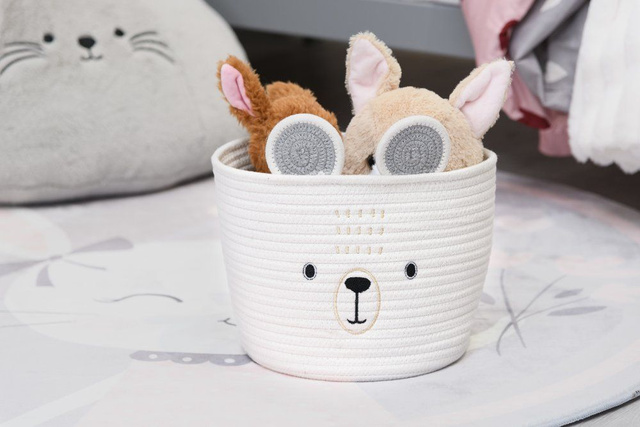 Coș pentru camera copiilor TEDDY, Ø 25 cm