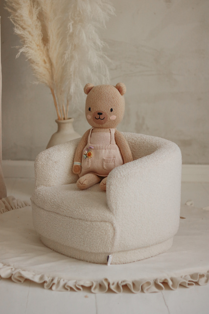 Fotoliu pentru copii Teddy, stofa, inaltime sezut 18,5 cm