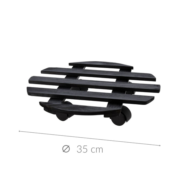 Suport pentru ghiveci cu roti, Ø 35 cm