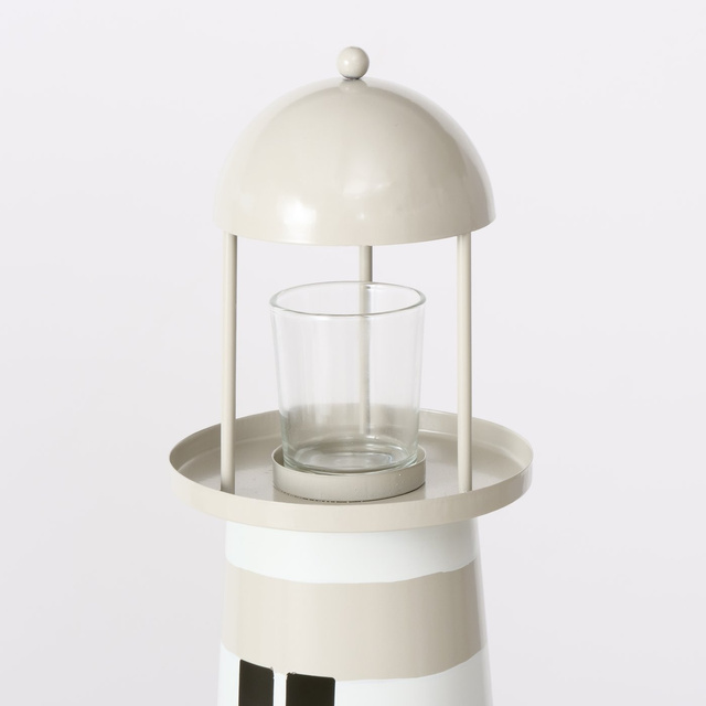 Un set de decoratiuni metalice in forma de faruri SANDS, inaltime 40-57 cm