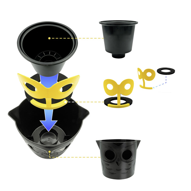 Ghiveci cu indicator de apa, Ø 18 cm