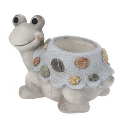 Ghiveci de gradina cu o figurina