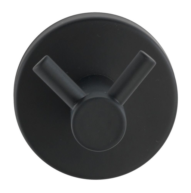 Cuier prosoape BOSIO, Negru, 5,5x5,5 cm,WENKO