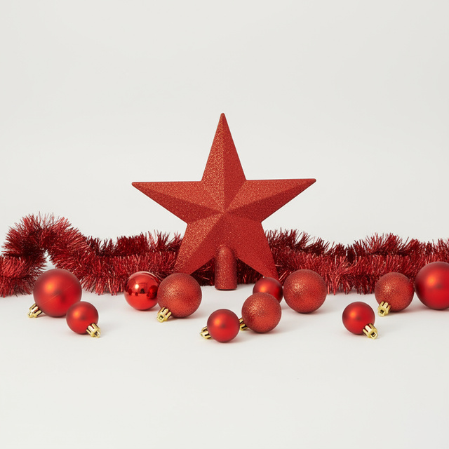 Set de ornamente de Crăciun, 44 de elemente