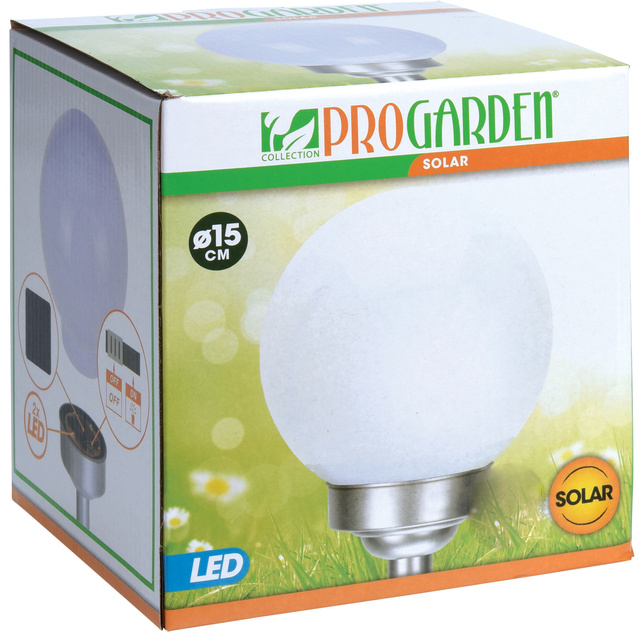 Lampă solară, Ø 15 x 47 cm, 2 LED-uri