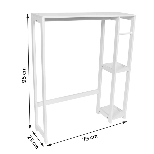 Raft deasupra mașinii de spălat toaleta SANTORIN, 79 x 23 x 95 cm