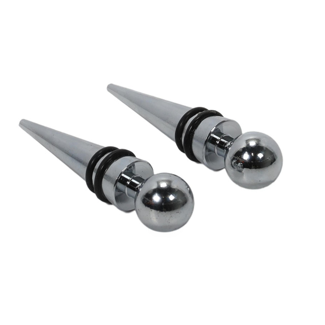 Dop pentru sticle de vin, reutilizabil, metal, 2 buc