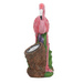 Figurină flamingo de grădină cu reflector, 24 x 24 x 10,5 cm