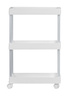 Polita etajera multifunctionala cu roti 3 rafturi MINO, Alb, WENKO