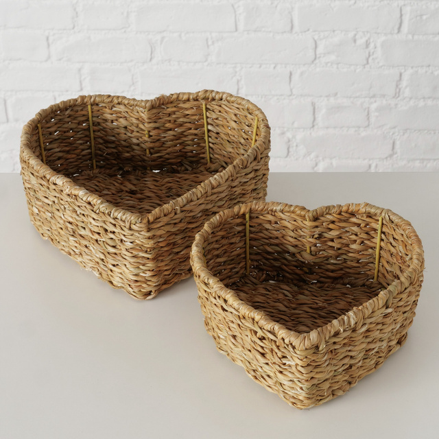 Cosuri decorative in forma de inima LOVE, 2 buc.