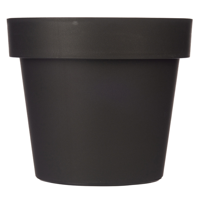 Ghiveci cu auto-udare, plastic, antracit