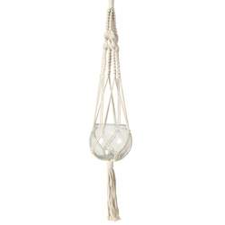 Ghiveci de flori din sticla, decor macrame MAKRAMEE, 83 cm