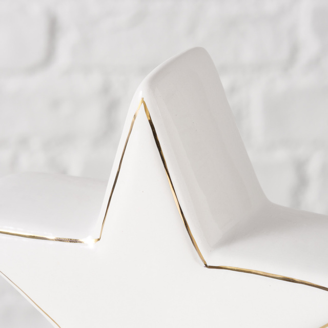 Figurina stea din piatră naturală VILLE, 13 cm